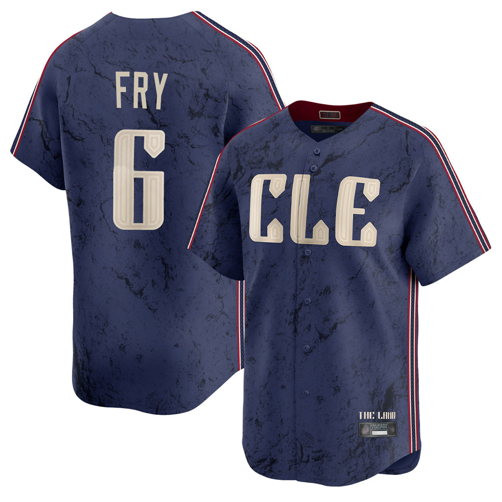 Ldoa C.Guardians #6 David Fry Player Navy City Connect Limited Home Stitched Jerseys