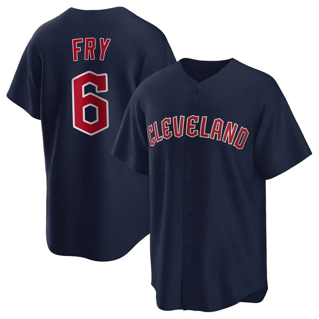 Ldoa C.Guardians #6 David Fry Player Navy Game Home Stitched Jerseys