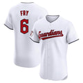 Ldoa C.Guardians #6 David Fry Player White Limited Elite Home Stitched Jerseys