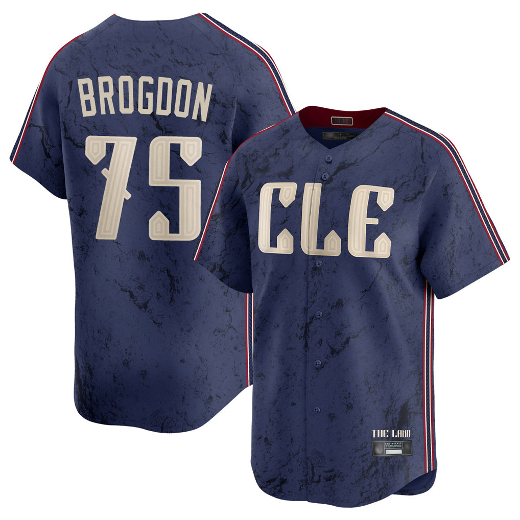 Ldoa C.Guardians #75 Connor Brogdon Player Navy City Connect Limited Home Stitched Jerseys