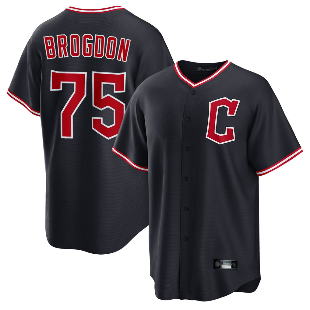 Ldoa C.Guardians #75 Connor Brogdon Player Navy Home Game Stitched Jerseys