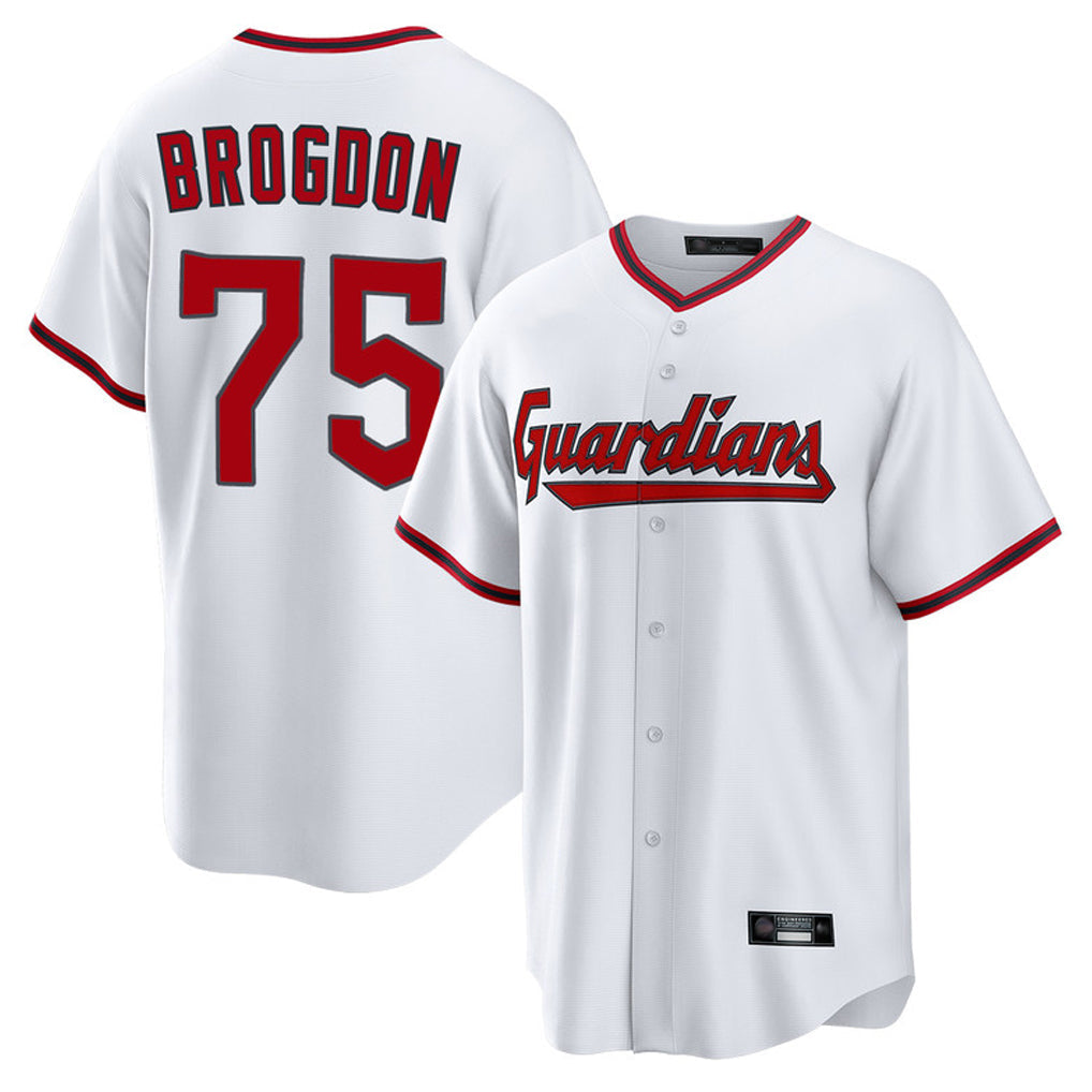 Ldoa C.Guardians #75 Connor Brogdon Player White Game Home Stitched Jerseys