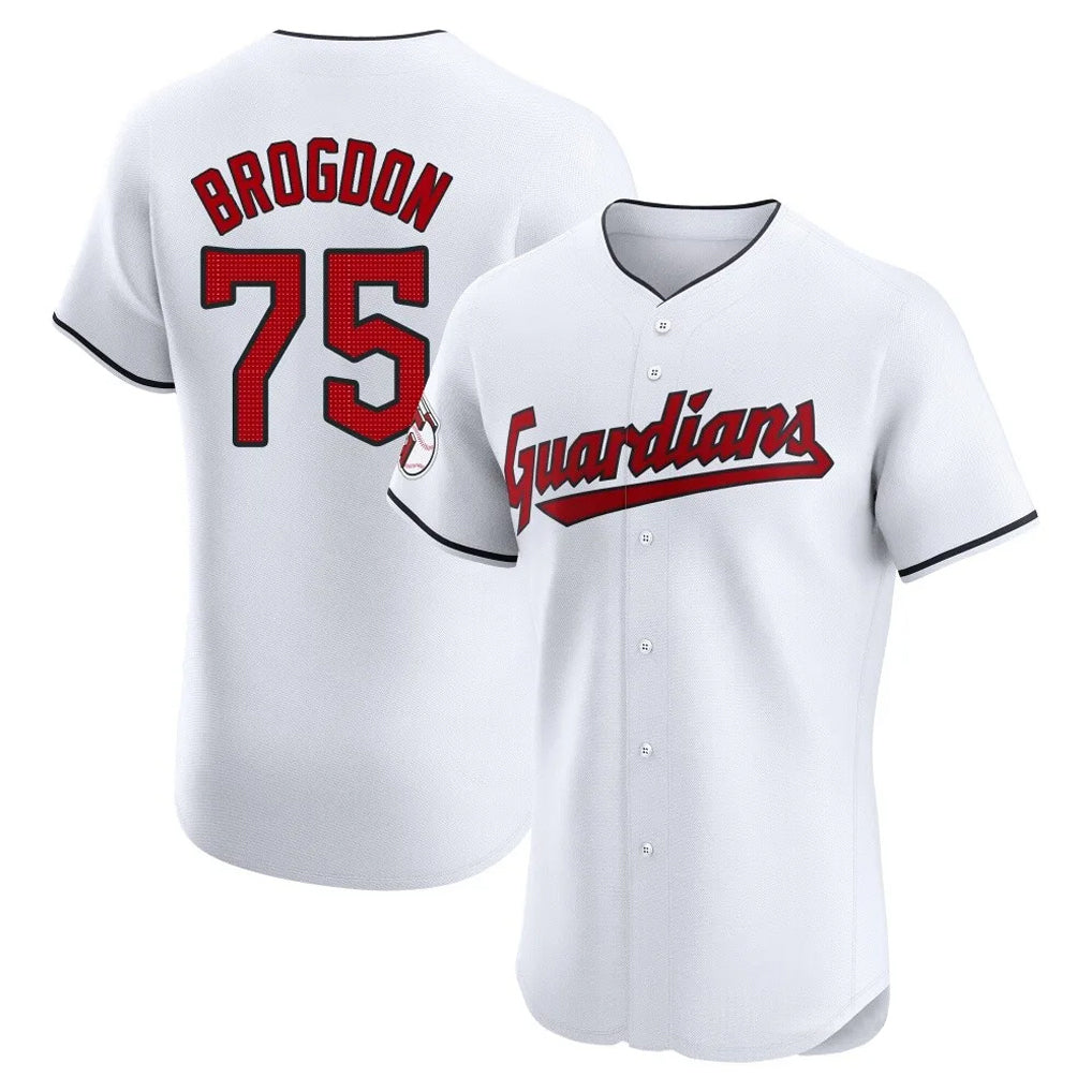 Ldoa C.Guardians #75 Connor Brogdon Player White Limited Elite Home Stitched Jerseys