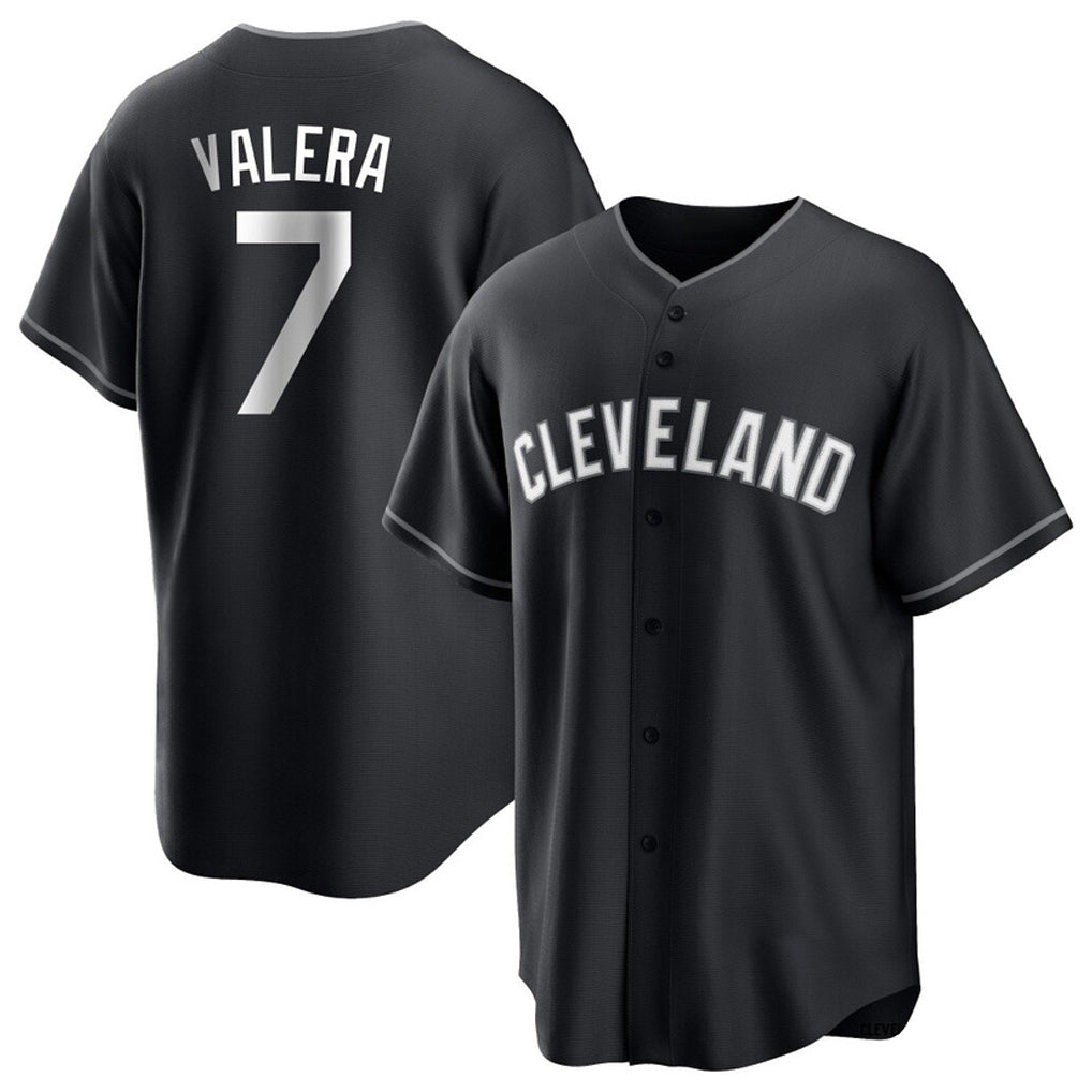 Ldoa C.Guardians #7 George Valera Player Black Home Game Stitched Jerseys