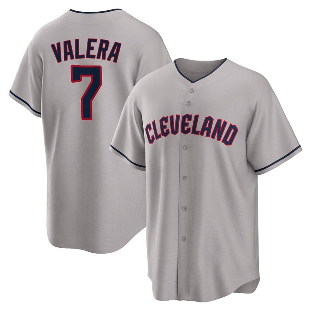 Ldoa C.Guardians #7 George Valera Player Gray Game Home Stitched Jerseys
