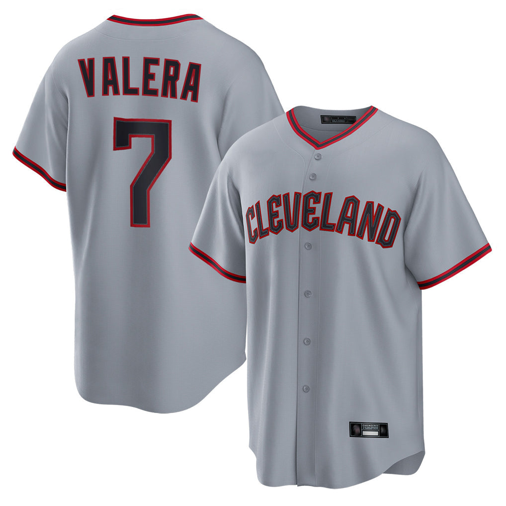 Ldoa C.Guardians #7 George Valera Player Gray Home Game Stitched Jerseys