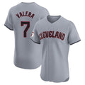 Ldoa C.Guardians #7 George Valera Player Gray Road Limited Elite Home Stitched Jerseys