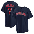 Ldoa C.Guardians #7 George Valera Player Navy Game Home Stitched Jerseys