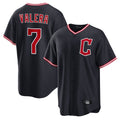 Ldoa C.Guardians #7 George Valera Player Navy Home Game Stitched Jerseys