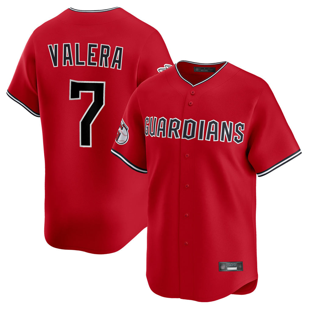 Ldoa C.Guardians #7 George Valera Player Red Limited Home Stitched Jerseys