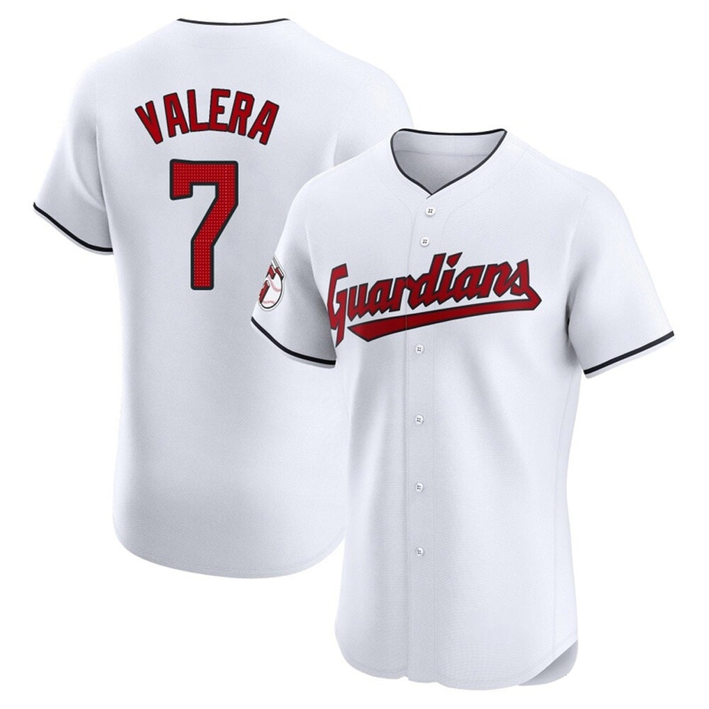 Ldoa C.Guardians #7 George Valera Player White Limited Elite Home Stitched Jerseys