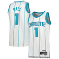 Ldoa C.Hornets #1 LaMelo Ball  White Swingman Jerseys - Association Edition