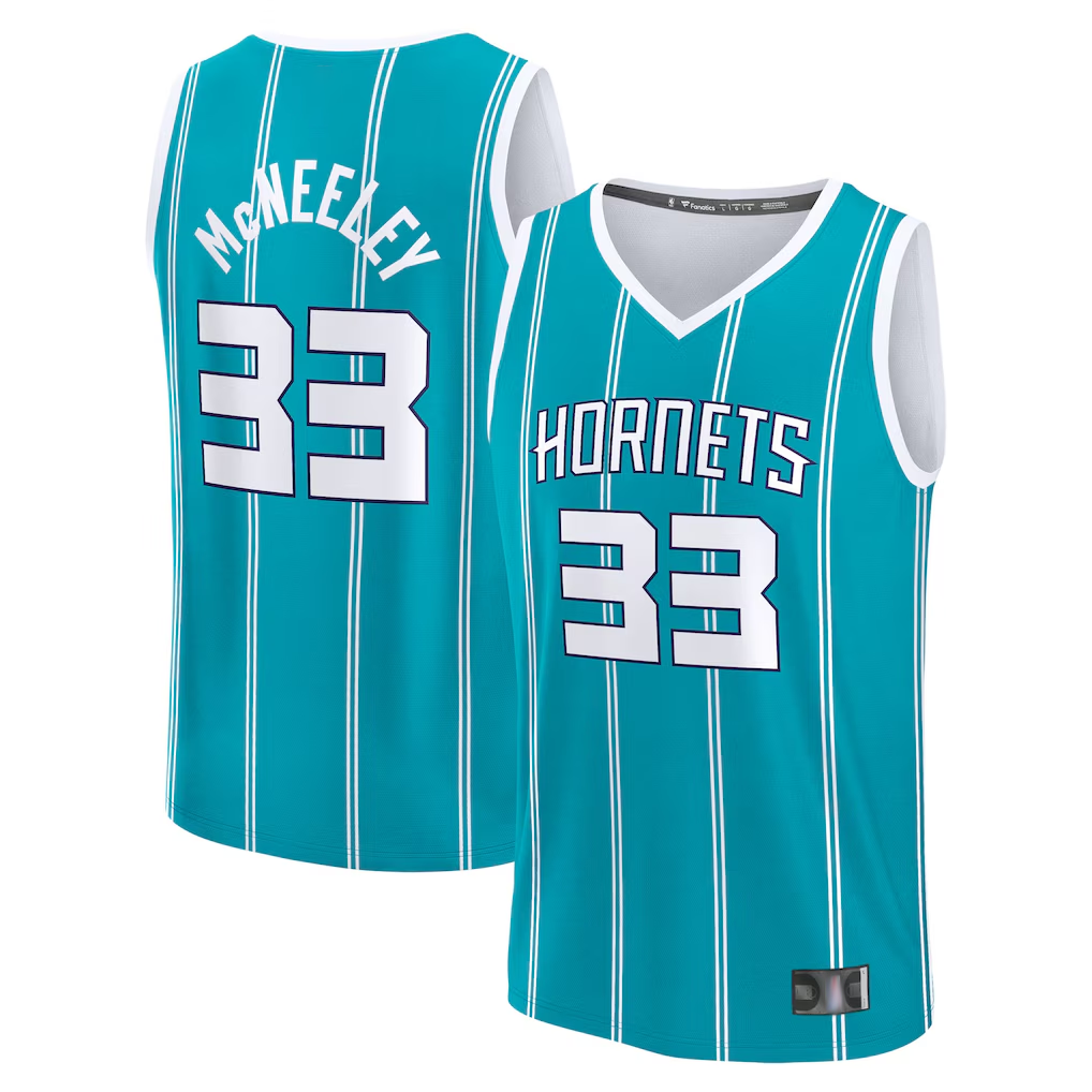Ldoa C.Hornets #33 Liam McNeeley  Teal Fast Break Replica Jerseys - Icon Edition