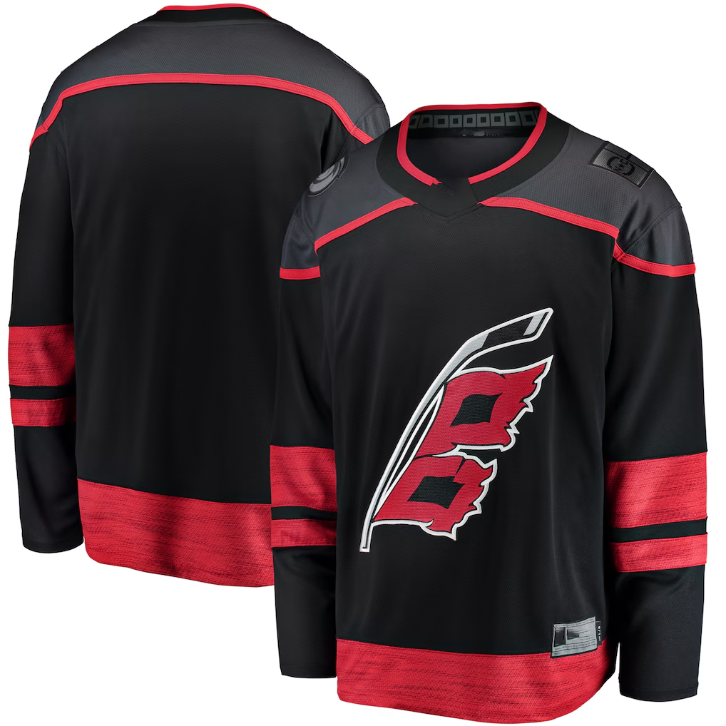 Tuec C.Hurricanes Black Home Breakaway Stitched Jerseys