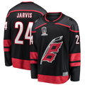 Tuec C.Hurricanes #24 Seth Jarvis Black 2026 Stanley Cup Champions Home Breakaway Stitched Jerseys