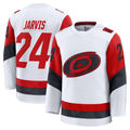 Tuec C.Hurricanes #24 Seth Jarvis White Away Premium Stitched Jerseys