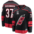 Tuec C.Hurricanes #37 Andrei Svechnikov Black 2026 Stanley Cup Champions Home Breakaway Stitched Jerseys
