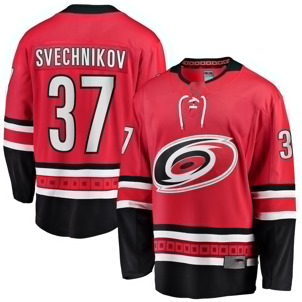 Tuec C.Hurricanes #37 Andrei Svechnikov Red Alternate Breakaway Player Stitched Jerseys