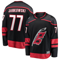 Tuec C.Hurricanes #77 Mark Jankowski Black Home Breakaway Stitched Jerseys