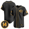 Ldoa C.Reds Black-Gold Vapor Premier Limited Home Blank Player Stitched Jerseys