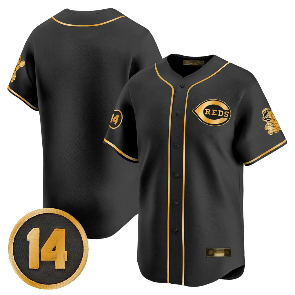 Ldoa C.Reds Black-Gold Vapor Premier Limited Home Blank Player Stitched Jerseys