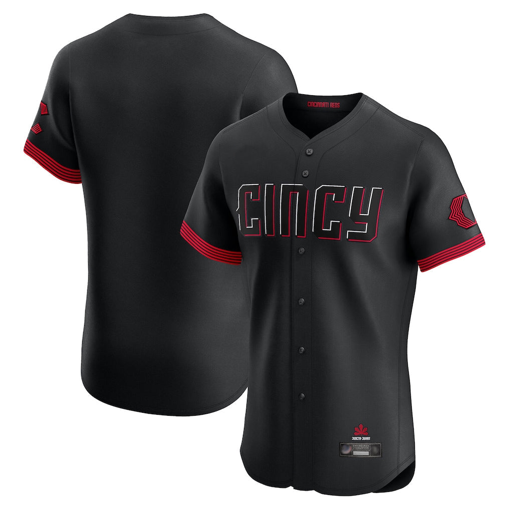 Ldoa C.Reds Black City Connect Limited Elite Home Blank Player Stitched Jerseys
