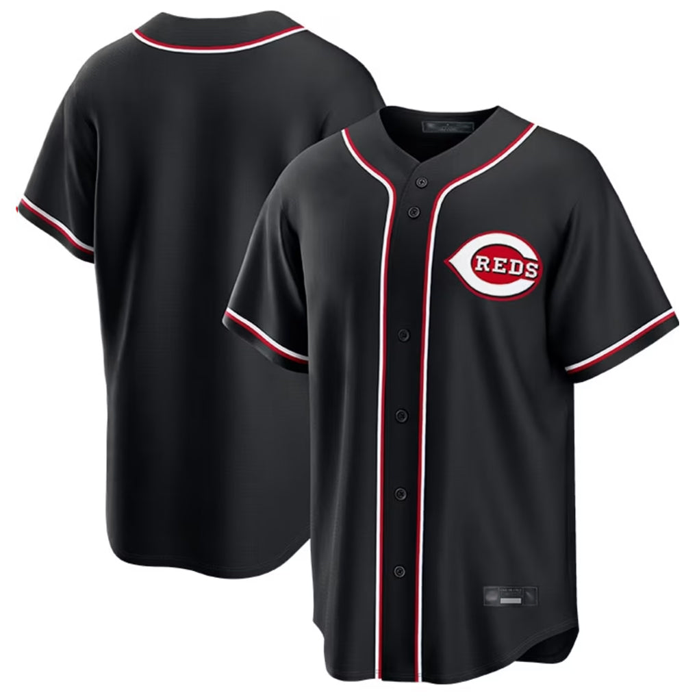 Ldoa C.Reds Black Fashion Out Home Game Blank Player Stitched Jerseys