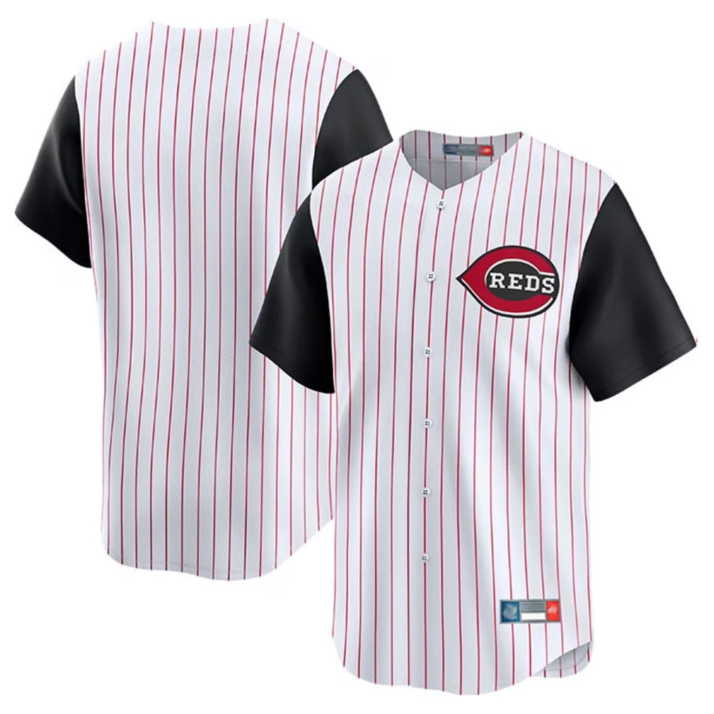 Ldoa C.Reds White Black Stripe Field of Dreams Game Home Blank Player Stitched Jerseys