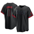 Ldoa C.Reds #11 Barry Larkin Player Black City Connect Home Game Stitched Jerseys