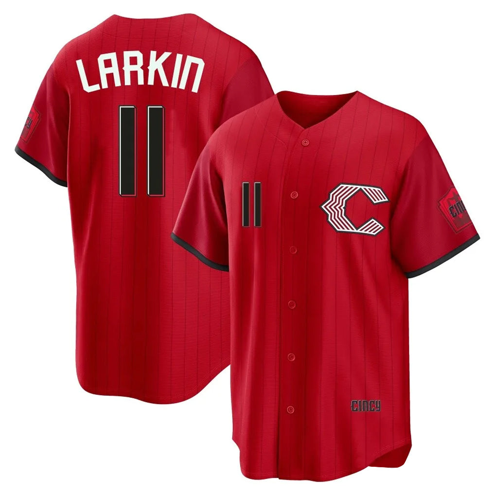 Ldoa C.Reds #11 Barry Larkin Player Red 2026 City Connect Home Game Stitched Jerseys