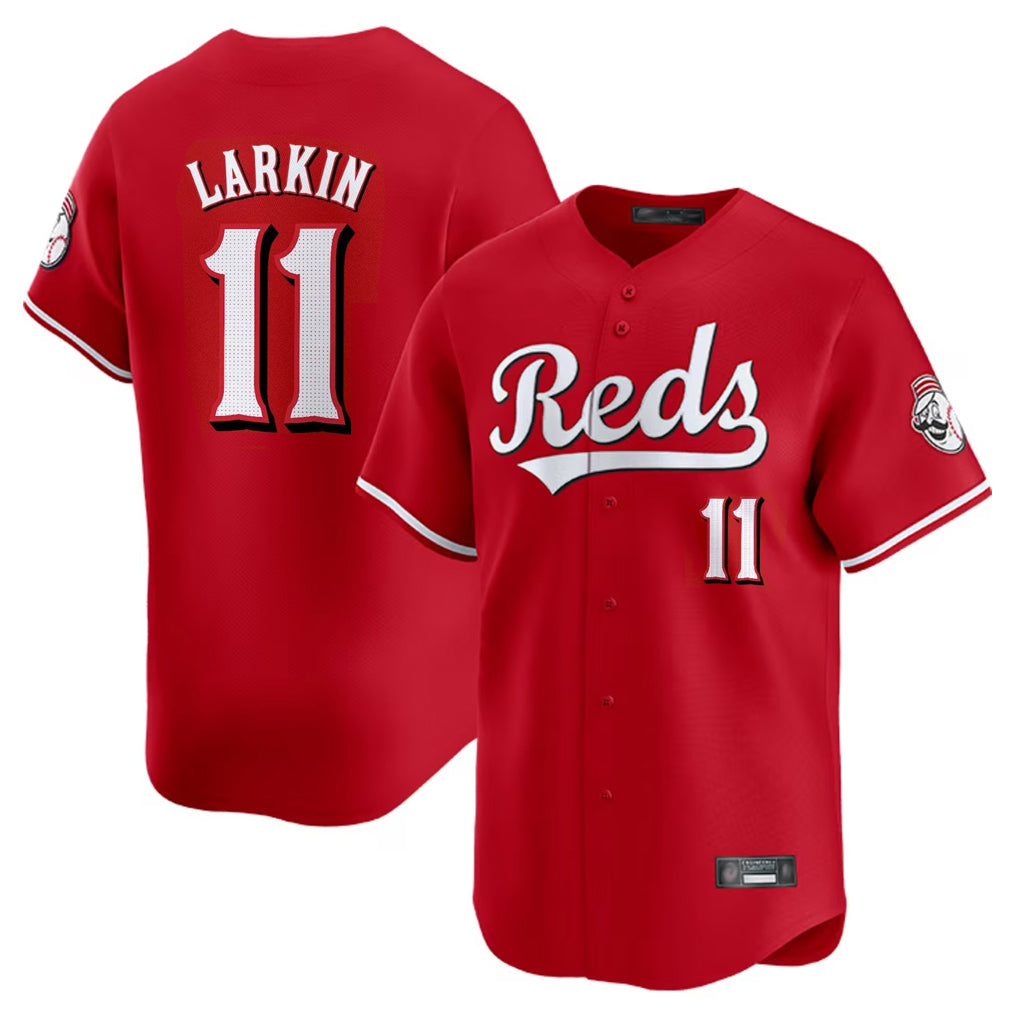 Ldoa C.Reds #11 Barry Larkin Player Red Home Limited Stitched Jerseys