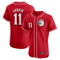 Ldoa C.Reds #11 Barry Larkin Player Red Limited Elite Home Game Stitched Jerseys