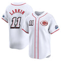 Ldoa C.Reds #11 Barry Larkin Player White Speedway Classic Home Limited Stitched Jerseys