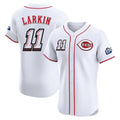 Ldoa C.Reds #11 Barry Larkin Player White Speedway Classic Limited Elite Home Stitched Jerseys