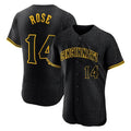 Ldoa C.Reds #14 Pete Rose Player Black Snake Skin City Limited Elite Home Stitched Jerseys