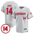 Ldoa C.Reds #14 Pete Rose Player Gray Vapor Premier Limited Home Stitched Jerseys