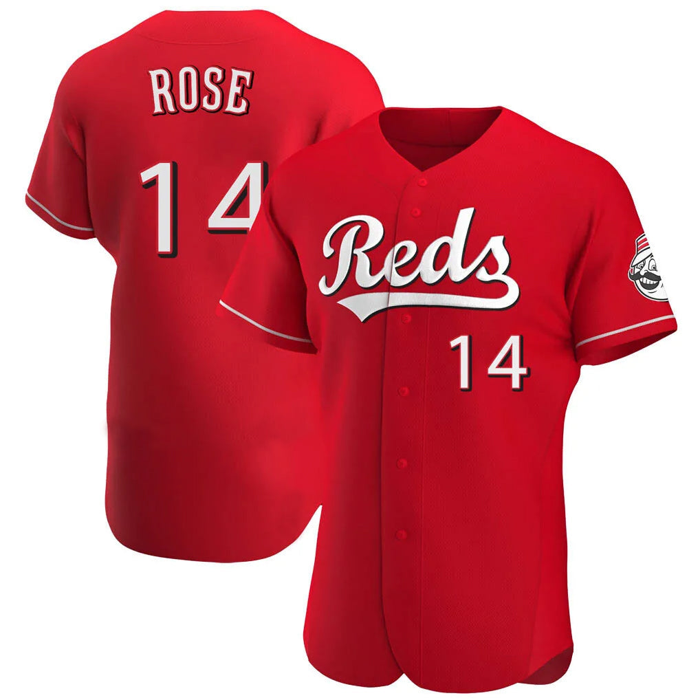 Ldoa C.Reds #14 Pete Rose Player Red Limited Elite Home Stitched Jerseys