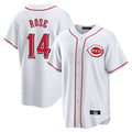 Ldoa C.Reds #14 Pete Rose Player White Game Home Stitched Jerseys