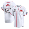 Ldoa C.Reds #14 Pete Rose Player White Speedway Classic Home Limited Stitched Jerseys