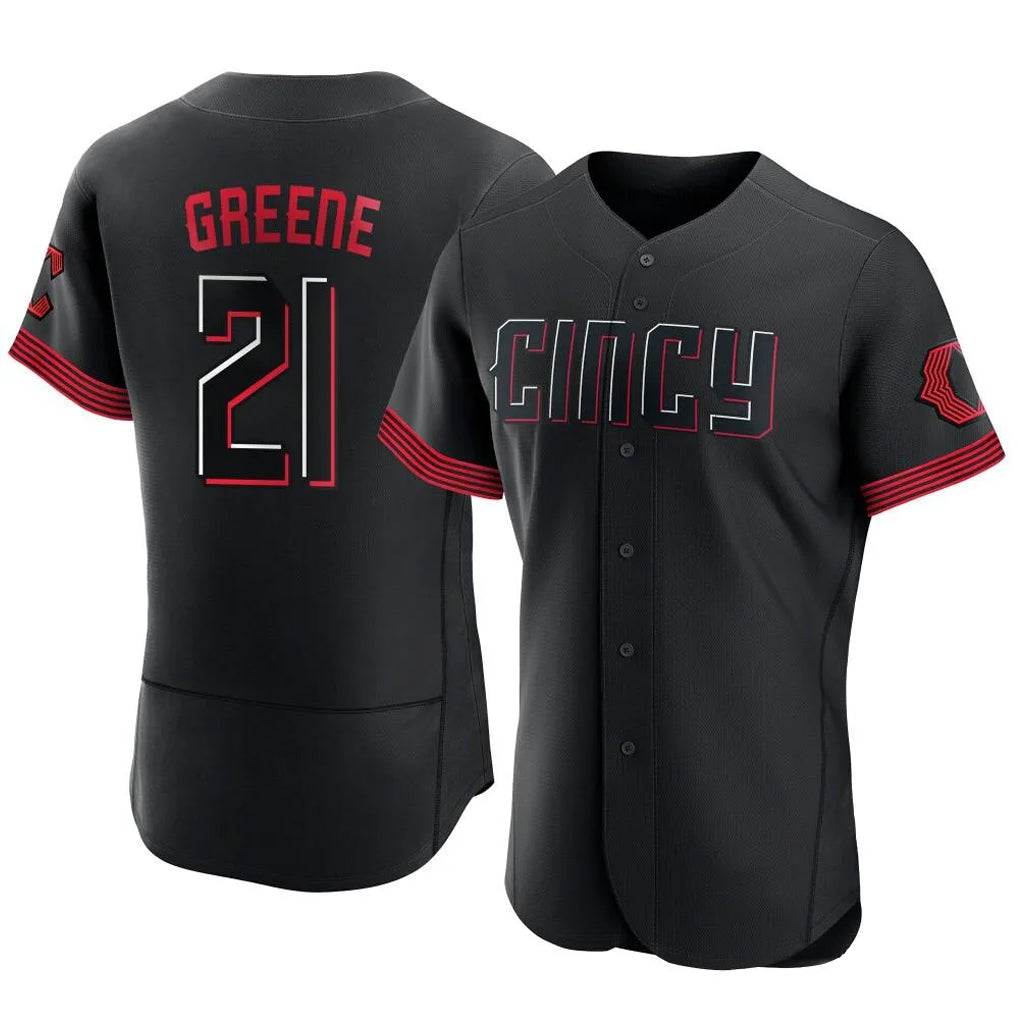Ldoa C.Reds #21 Hunter Greene Player Black City Connect Limited Elite Home Stitched Jerseys