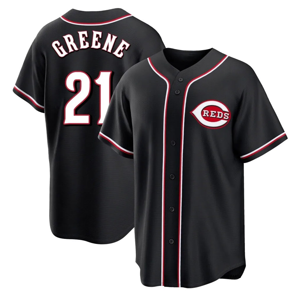 Ldoa C.Reds #21 Hunter Greene Player Black Fashion Out Home Game Stitched Jerseys