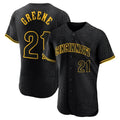 Ldoa C.Reds #21 Hunter Greene Player Black Snake Skin City Limited Elite Home Stitched Jerseys