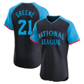 Ldoa C.Reds #21 Hunter Greene Player Navy Limited Elite National League All-Star Game Stitched Jerseys