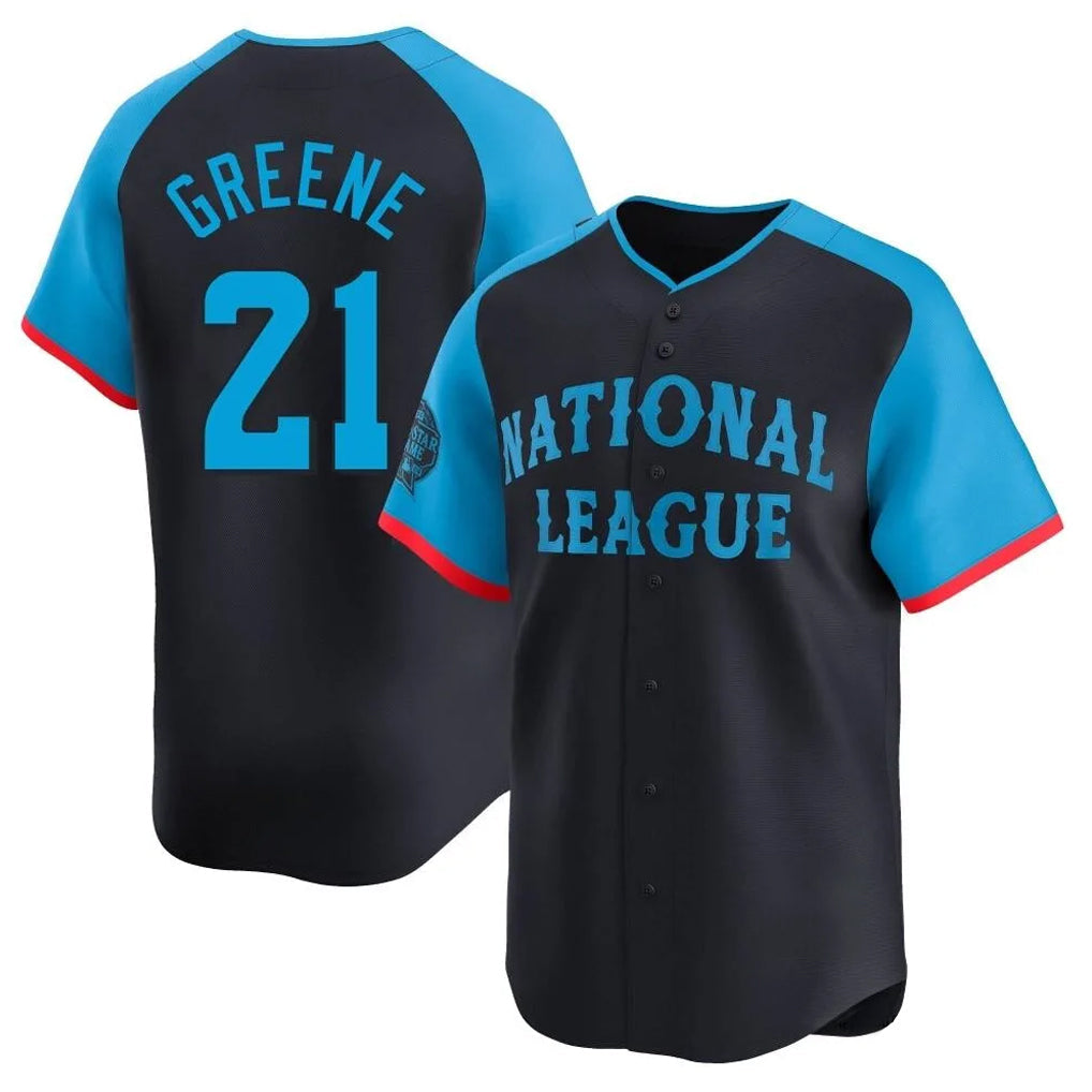 Ldoa C.Reds #21 Hunter Greene Player Navy Limited National League All-Star Game Stitched Jerseys