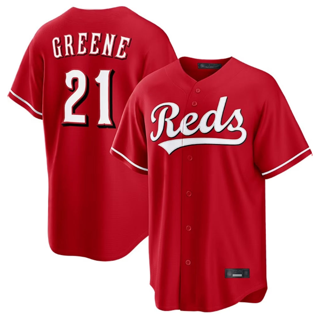 Ldoa C.Reds #21 Hunter Greene Player Red Home Game Stitched Jerseys