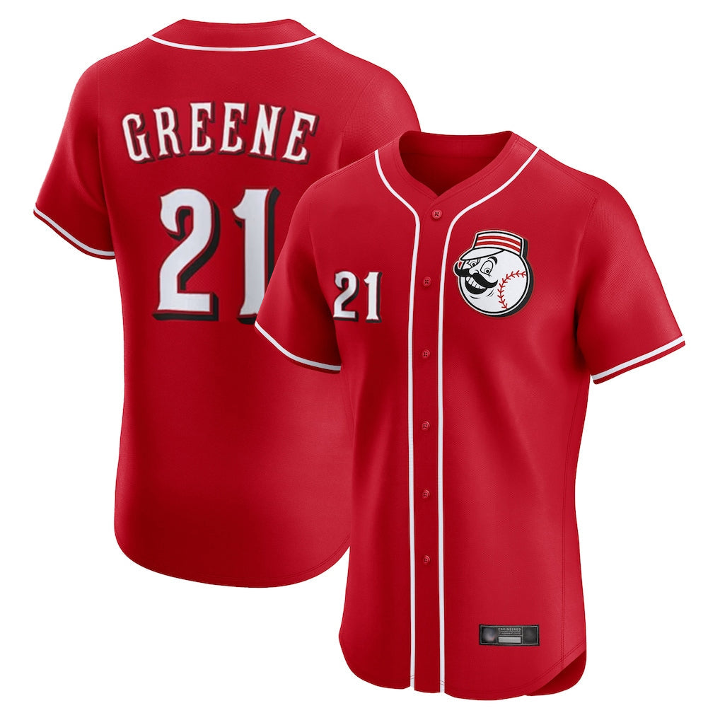 Ldoa C.Reds #21 Hunter Greene Player Red Limited Elite Home Game Stitched Jerseys