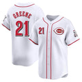 Ldoa C.Reds #21 Hunter Greene Player White Home Limited Stitched Jerseys
