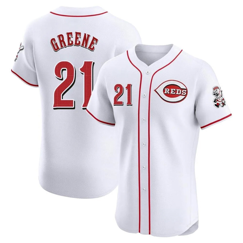 Ldoa C.Reds #21 Hunter Greene Player White Limited Elite Home Stitched Jerseys