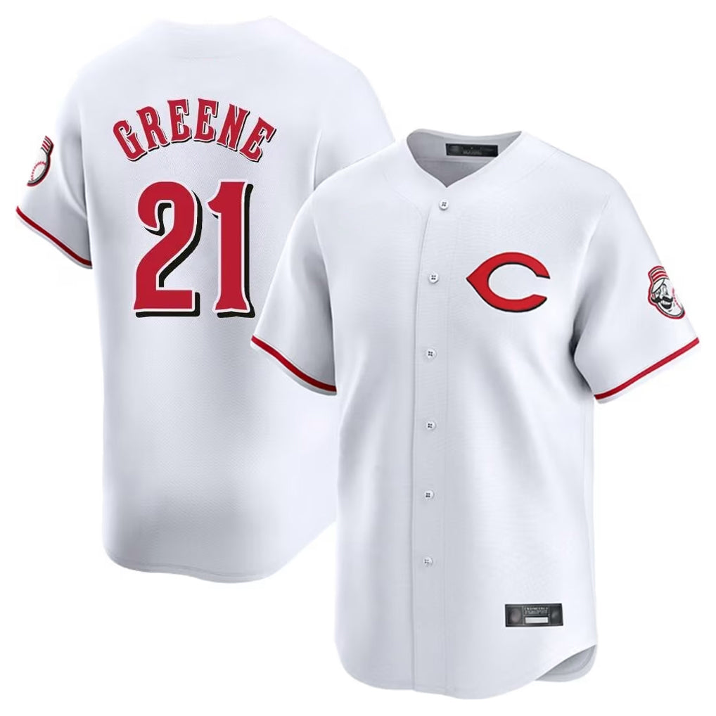 Ldoa C.Reds #21 Hunter Greene Player White Limited Home Stitched Jerseys