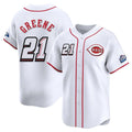 Ldoa C.Reds #21 Hunter Greene Player White Speedway Classic Home Limited Stitched Jerseys